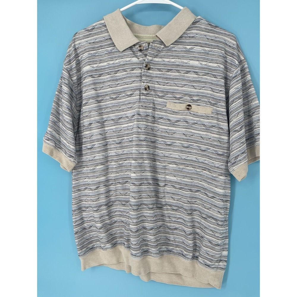 XL David Taylor Fitted Polo Shirt | Funky & Clean Design | VTG Golf Tall Men's